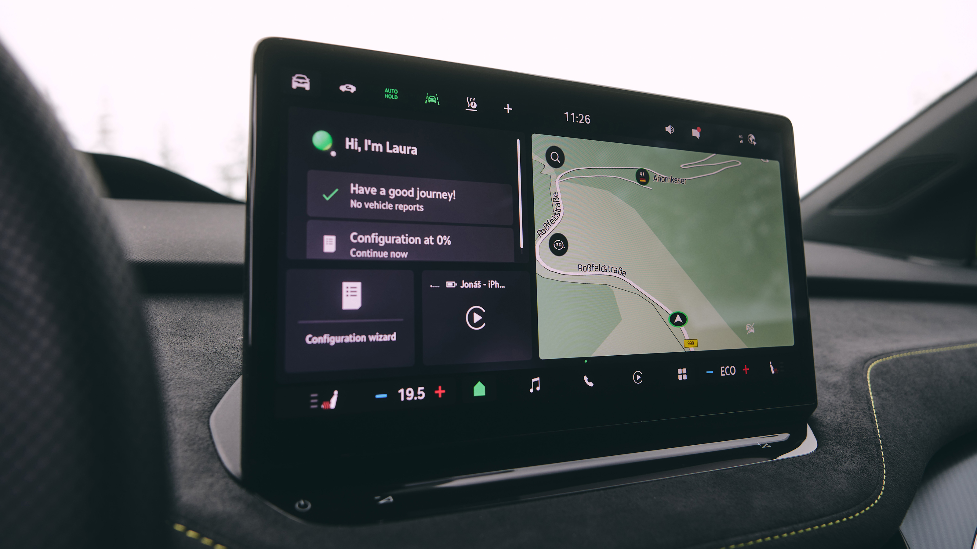 Skoda Enyaq Coupe vRS - infotainment screen
