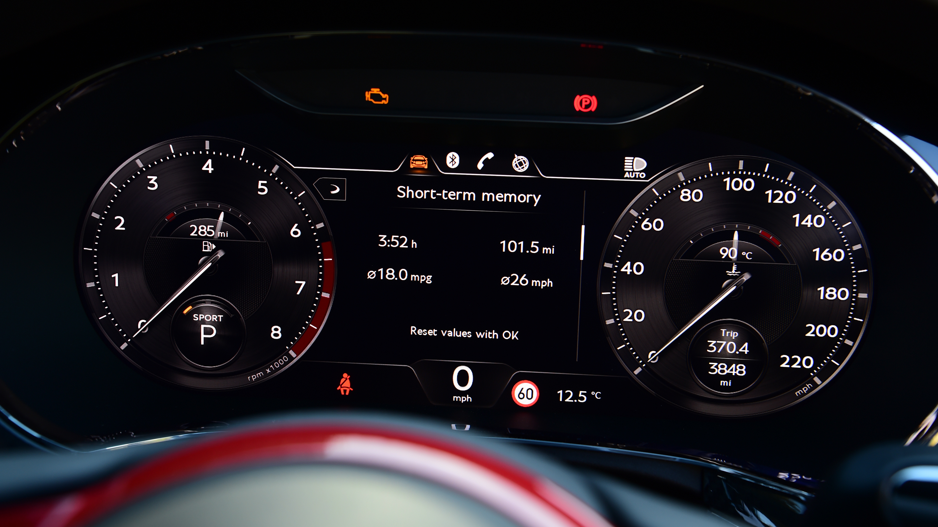 Bentley Continental GT Speed Le Mans Collection - dashboard screen