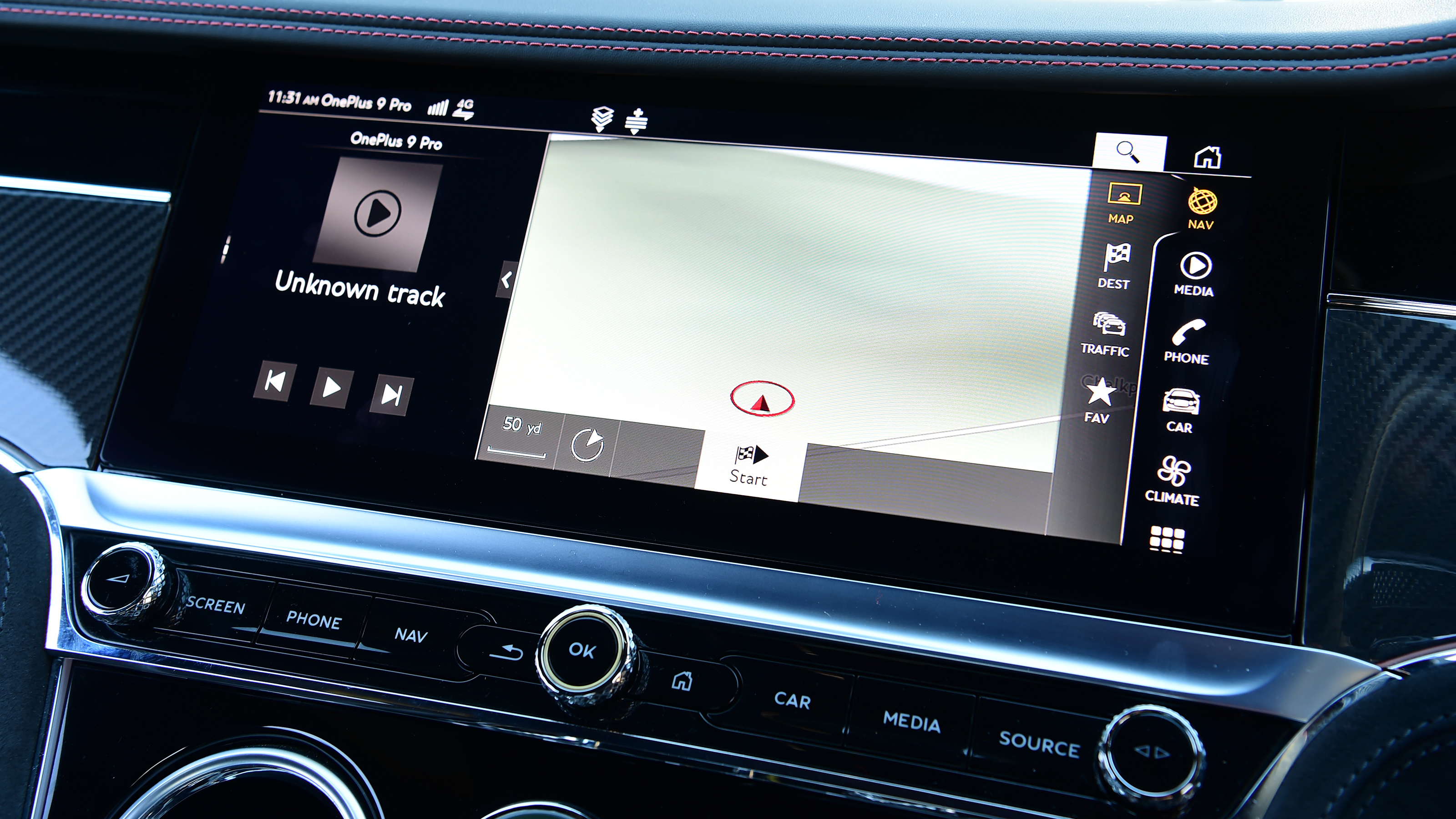 Bentley Continental GT Speed Le Mans Collection - infotainment screen