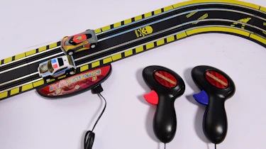 Micro Scalextric Law Enforcer slot car set