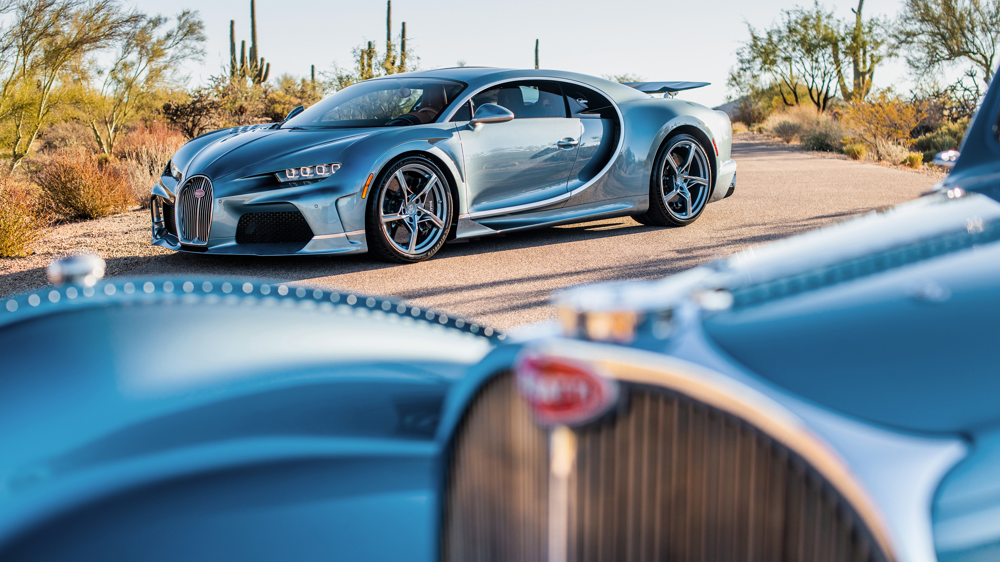 Bugatti Chiron Super Sport 57 One of One and Bugatti Type 57 Atlantic