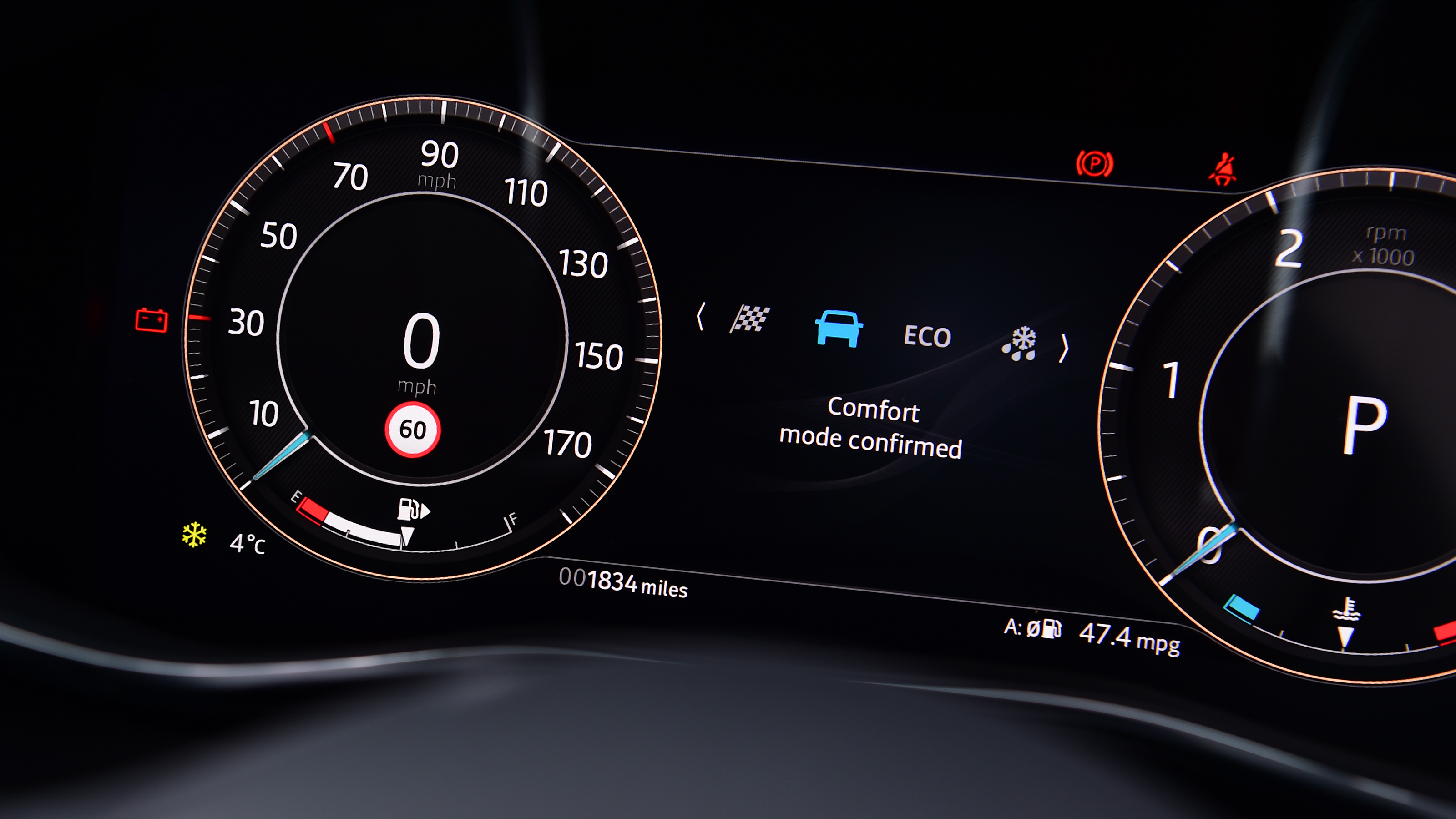 Jaguar XF Sportbrake - dashboard screen
