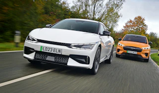 Kia EV6 GT vs Ford Mustang Mach-E GT - front tracking