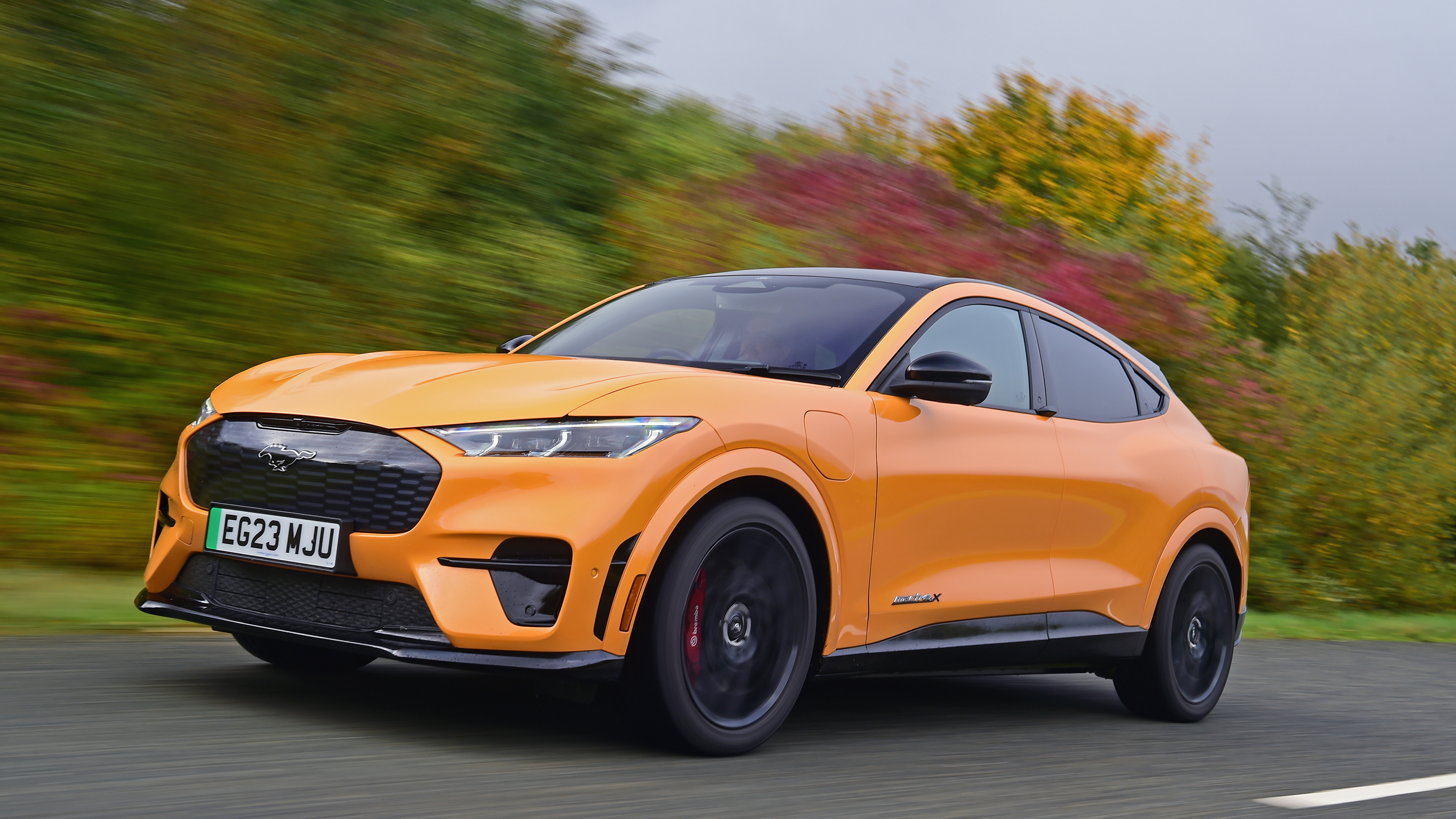 Kia EV6 GT vs Ford Mustang Mach E-GT - Ford front tracking 