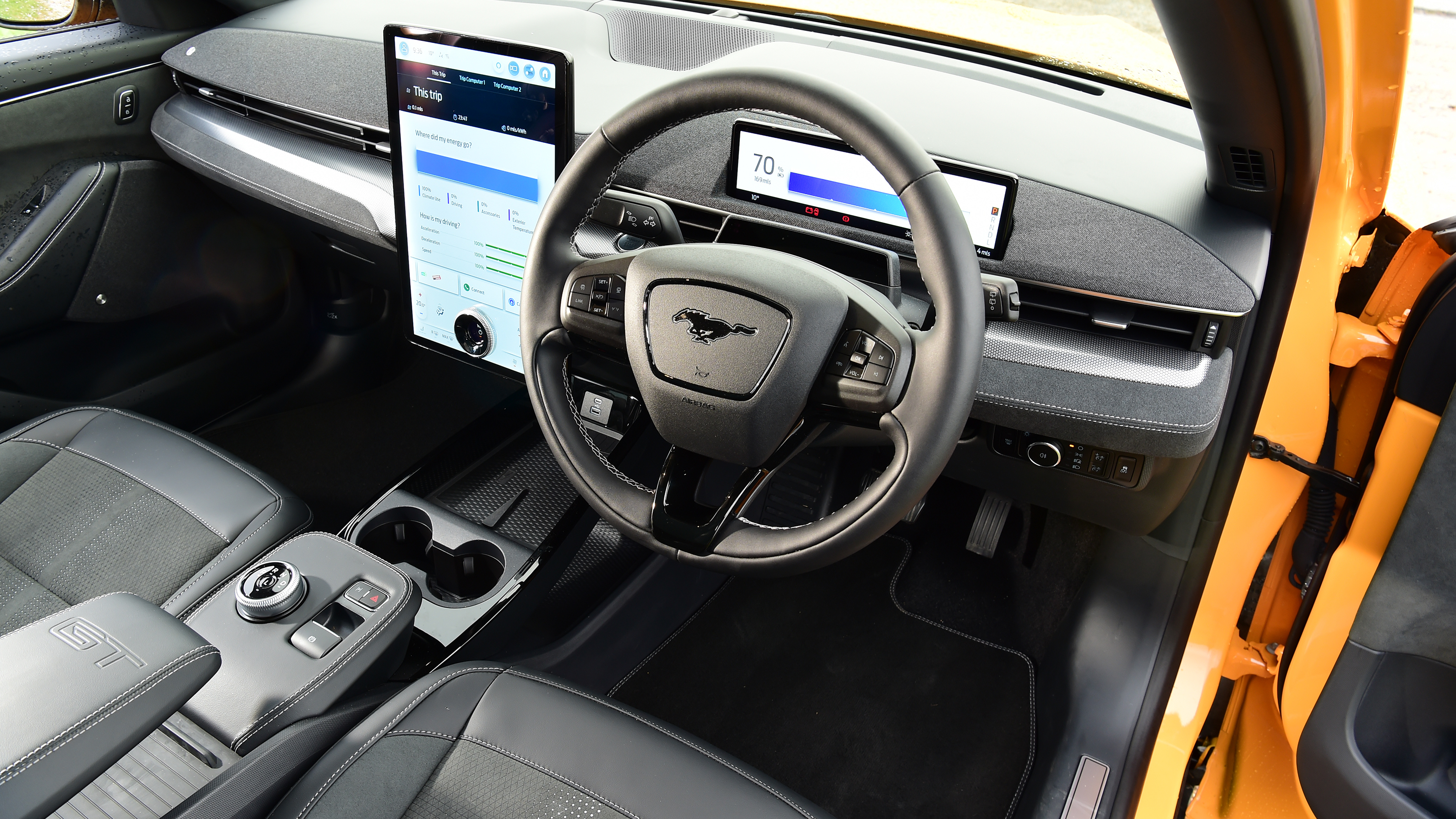 Kia EV6 GT vs Ford Mustang Mach E-GT - Ford dashboard