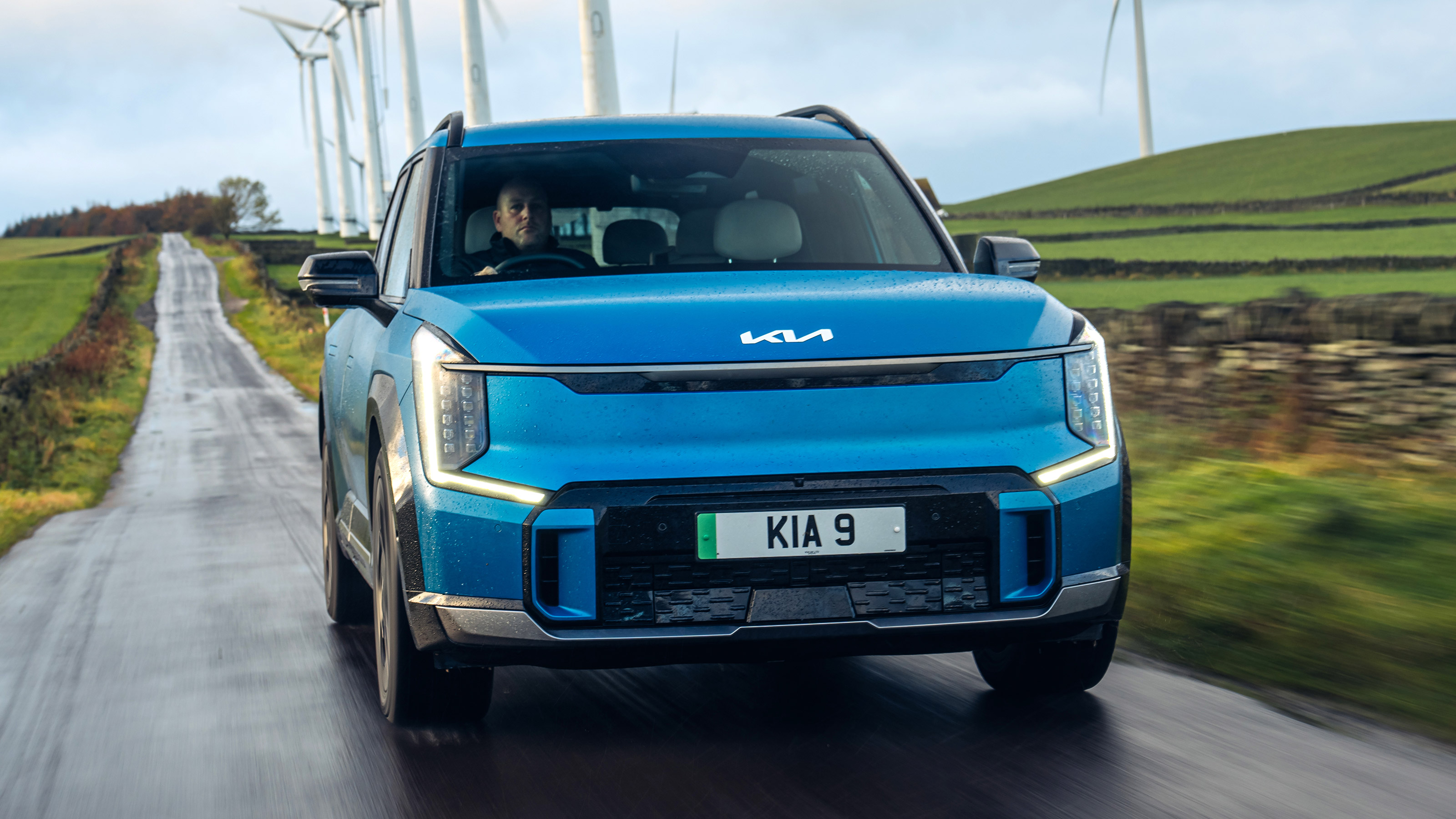 Kia EV9 UK - full front
