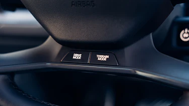 Kia EV9 UK - steering wheel detail