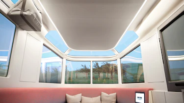 Lightship L1 caravan - interior living space