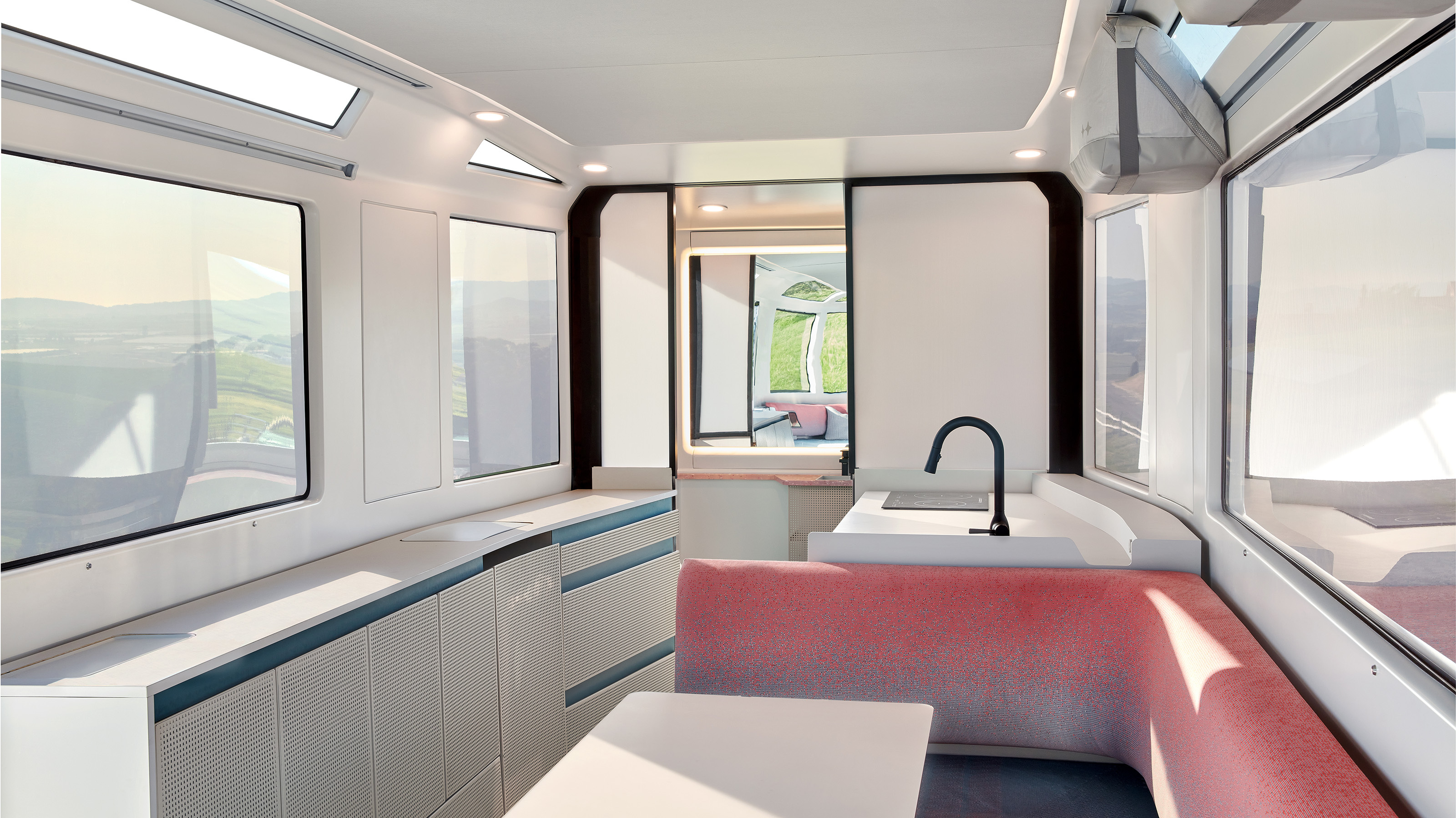 Lightship L1 caravan - interior 