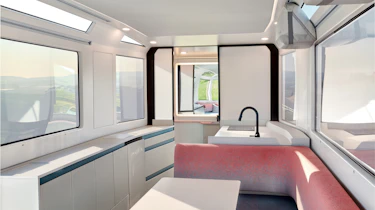 Lightship L1 caravan - interior