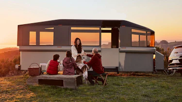 Lightship L1 caravan - exterior living space
