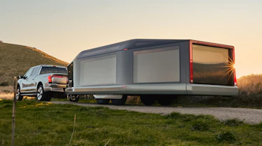 Lightship L1 caravan - exterior towing rear