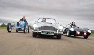 Little Car Company Bugatti, Aston Martin and Ferrari - front tracking