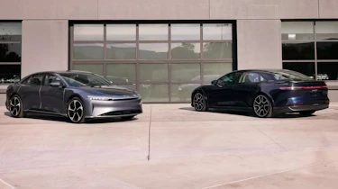 Lucid Air - front and rear