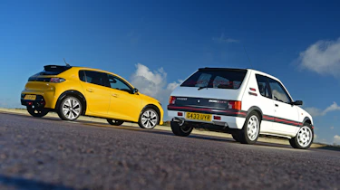 Peugeot 205 GTI vs Peugeot 208 - rear