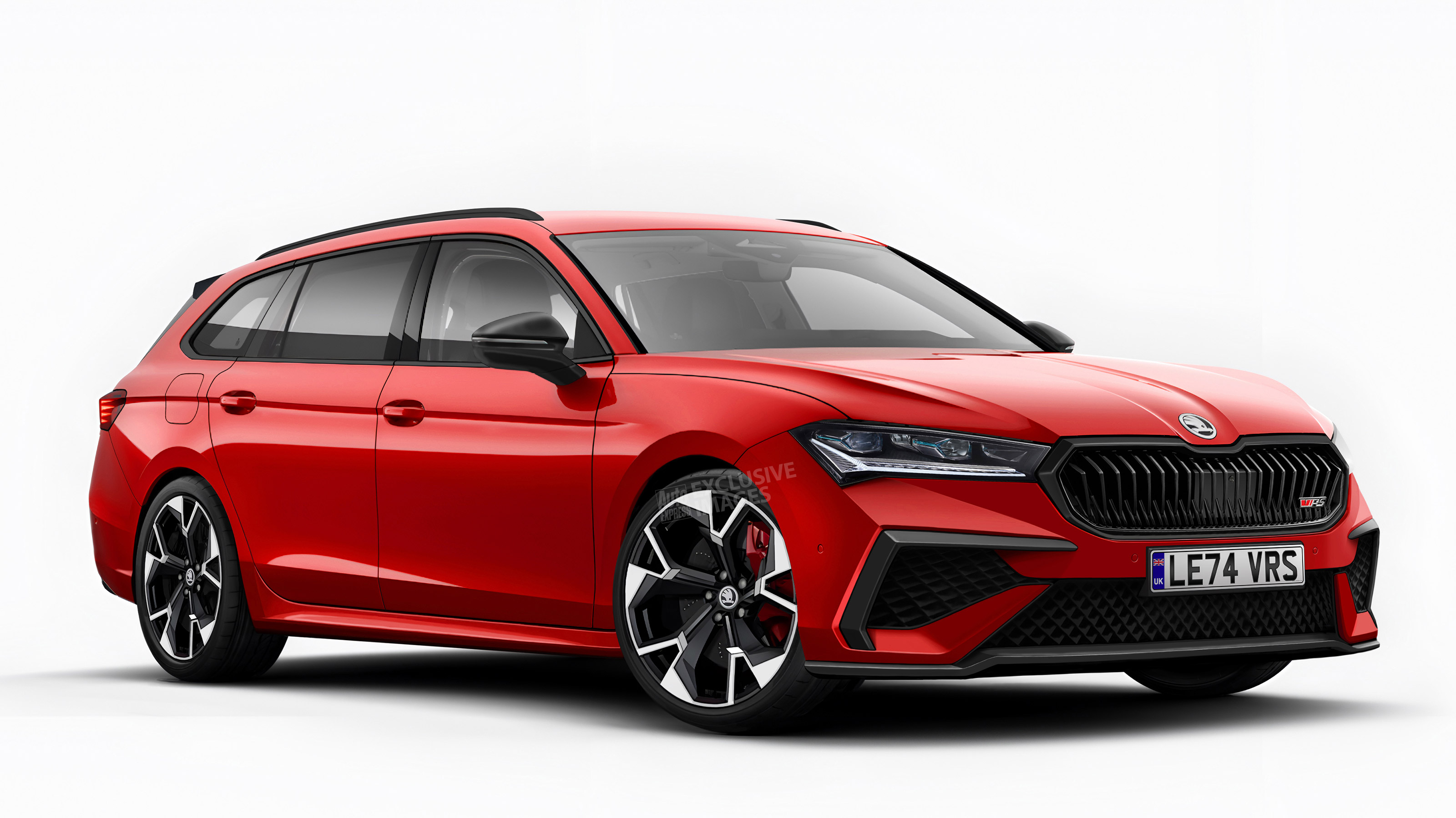 Skoda Superb vRS Estate - front (watermarked)