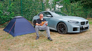 Auto Express senior road tester Dean Gibson camping with the BMW M2