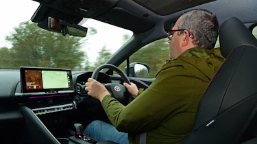 John McIlroy driving the Toyota C-HR in the UK