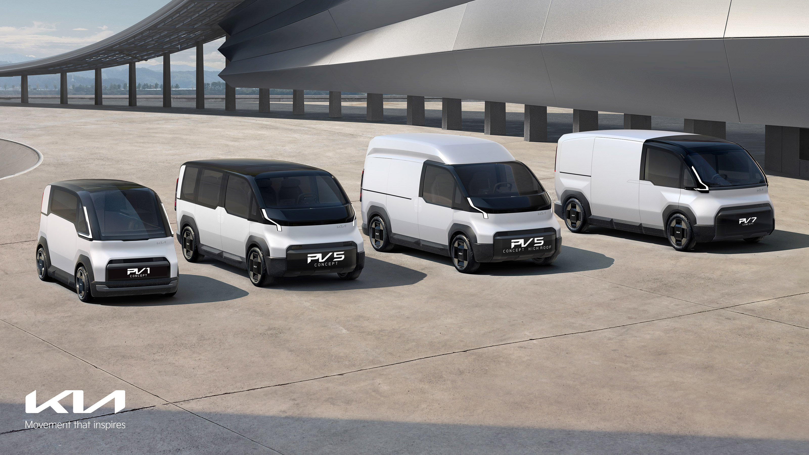 Kia electric commercial vehicle concepts - line-up