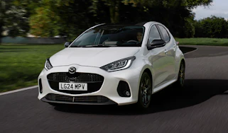Mazda 2 Hybrid facelift - front tracking