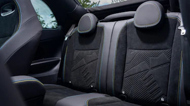 Abarth 500e Convertible - rear seats