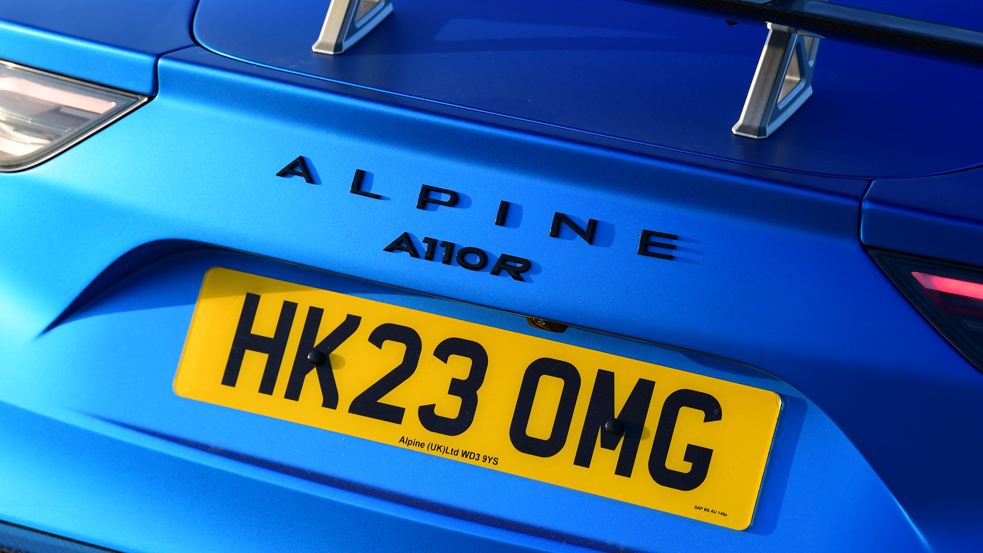 Alpine A110 R - tailgate badging