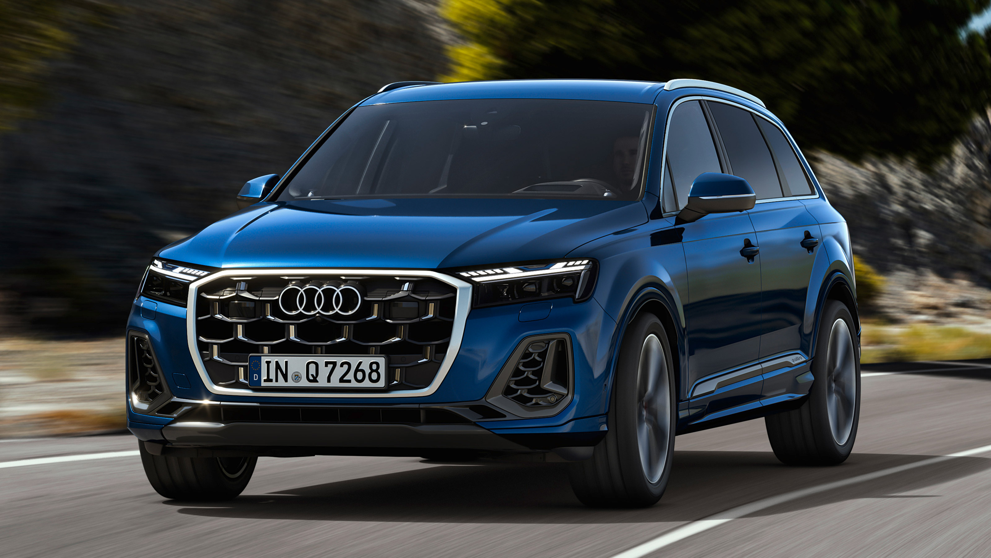 Audi Q7 facelift - front action