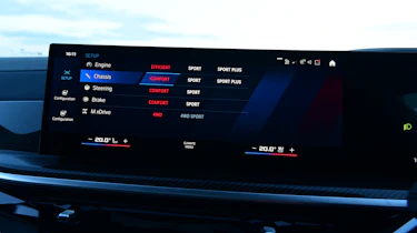 BMW X6 M Competition - driver menu