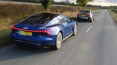 BMW i5 and Audi e-tron GT - rear tracking