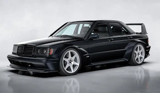 Mercedes 190E - front 3/4