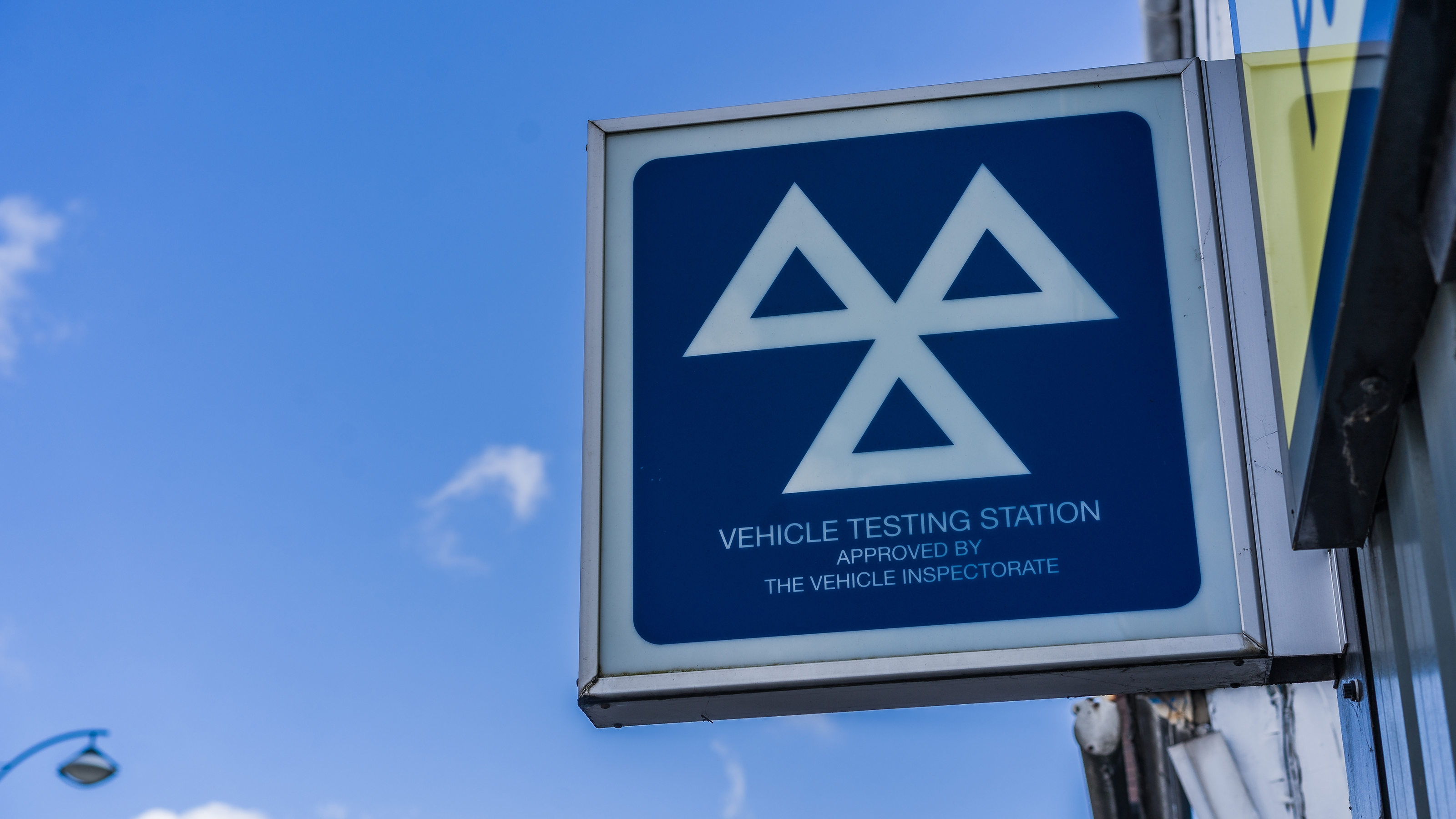 Mot testing centre sign