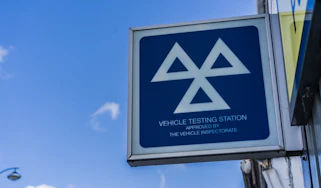 Mot testing centre sign