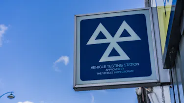 Mot testing centre sign