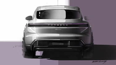 Porsche Macan EV 2024 teaser - rear