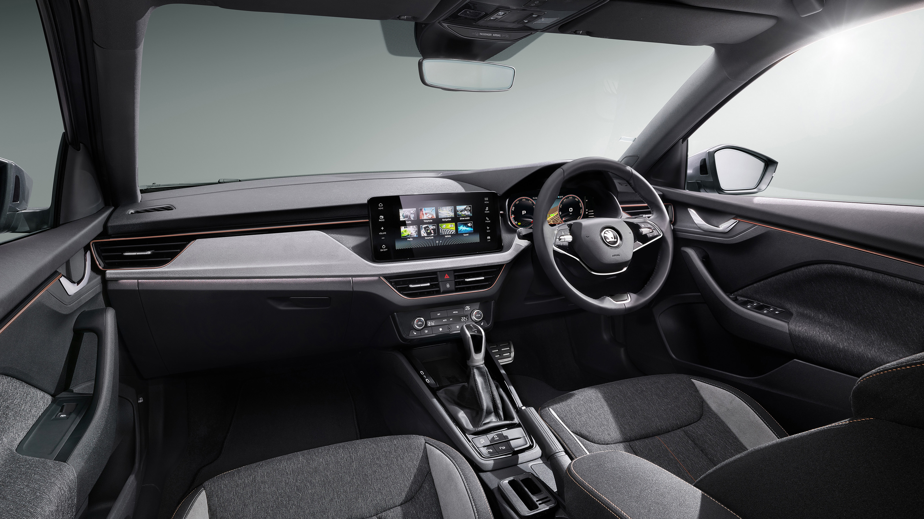 Updated Skoda Scala interior