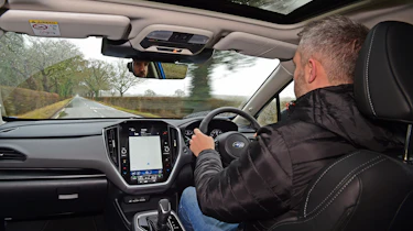Richard Ingram driving the Subaru Crosstrek 2.0i e-Boxer Touring