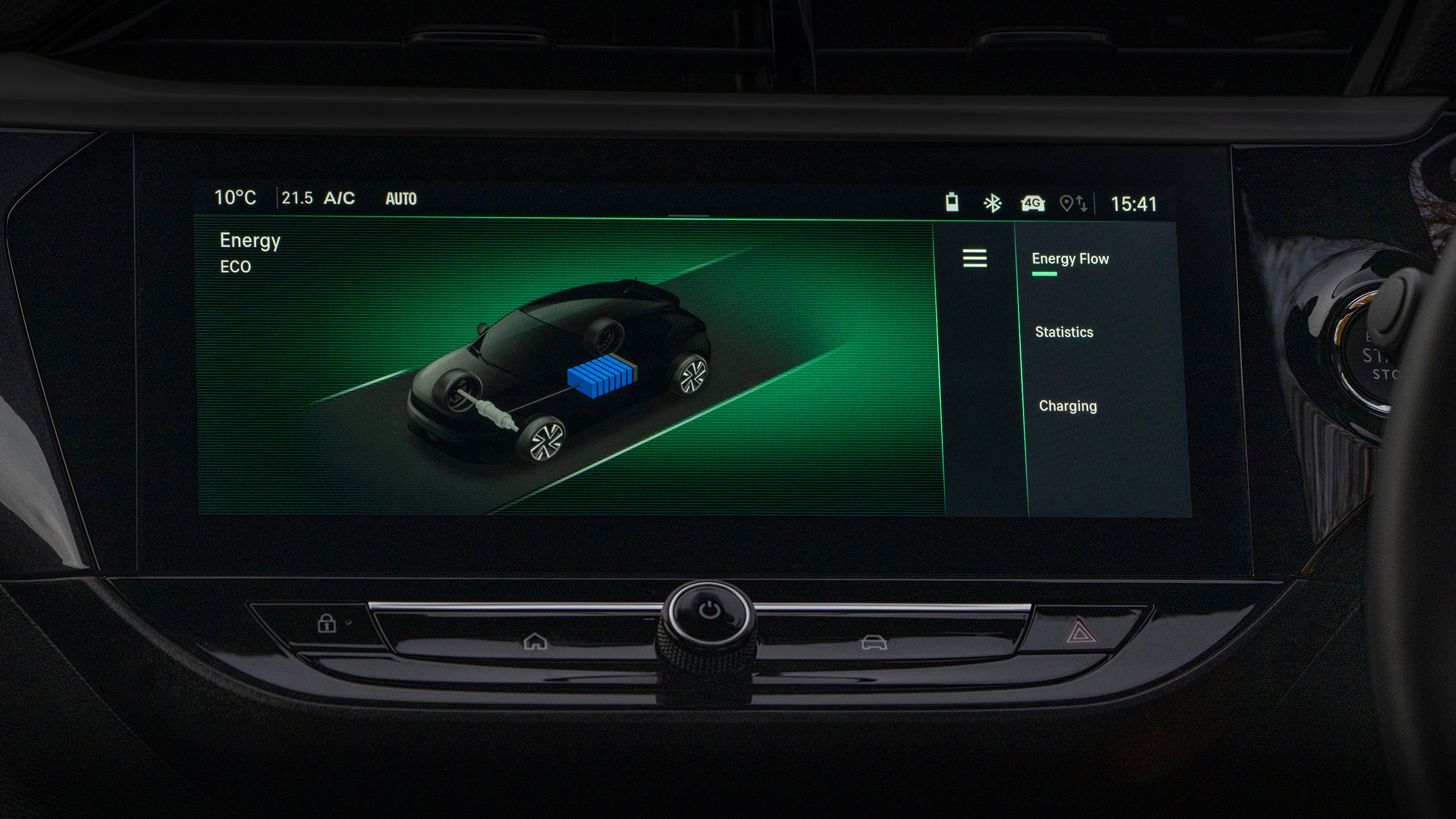 Vauxhall Corsa Electric facelift - infotainment screen