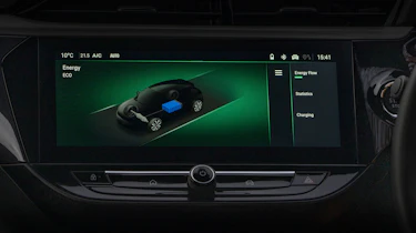 Vauxhall Corsa Electric facelift - infotainment screen