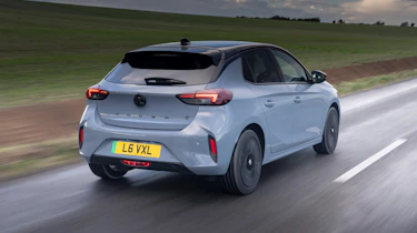 Vauxhall Corsa Electric facelift - rear tracking