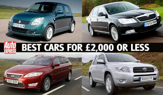 Best cars for £2,000 or less - header image