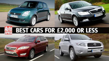 Best cars for £2,000 or less - header image