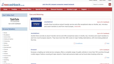 Best cashback sites - FreeCashback