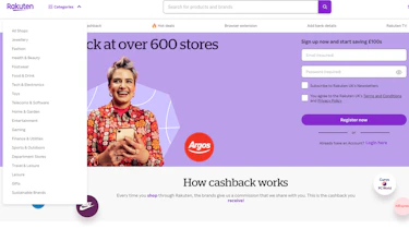Best cashback sites - Rakuten