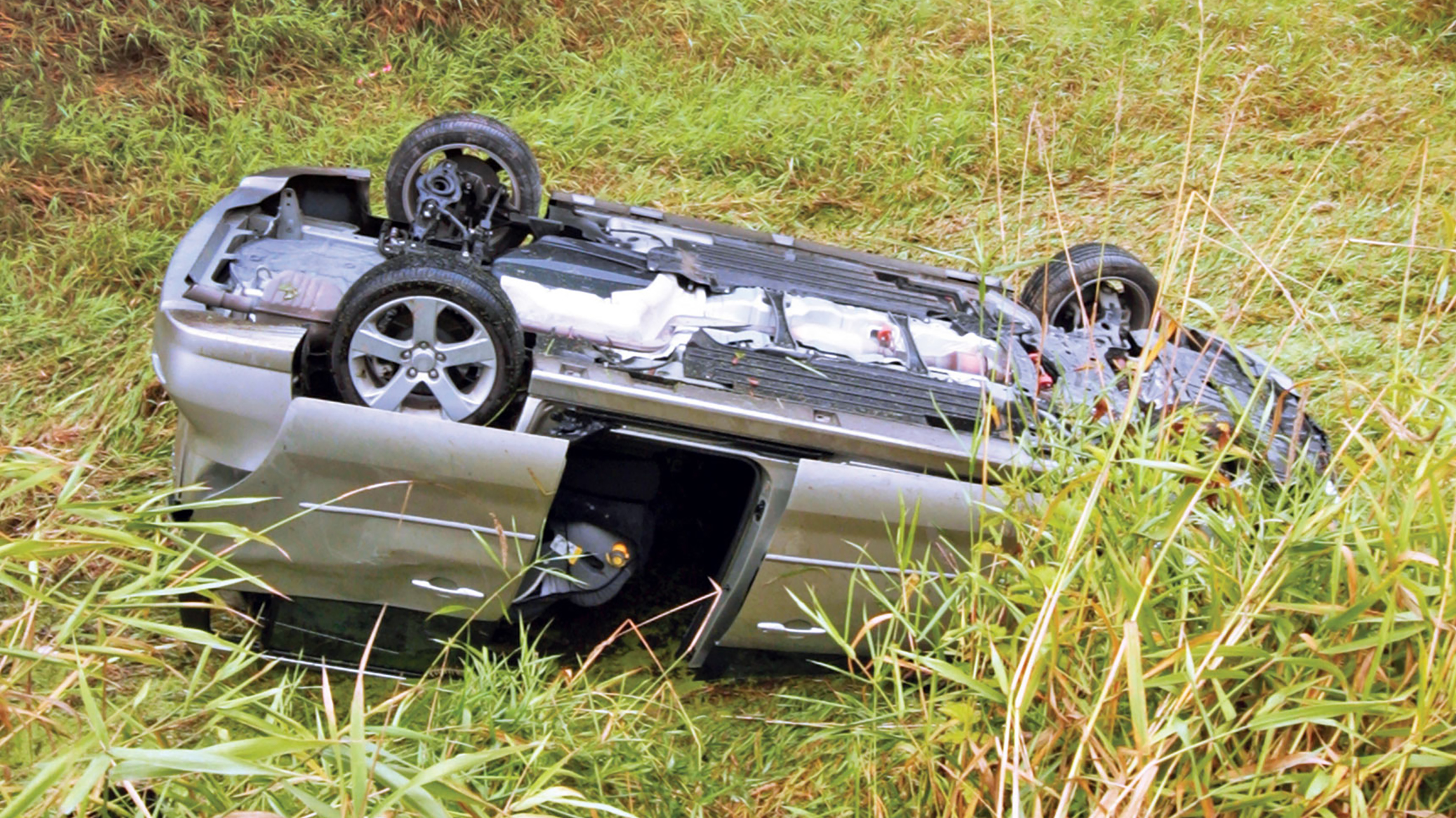 Crashed car