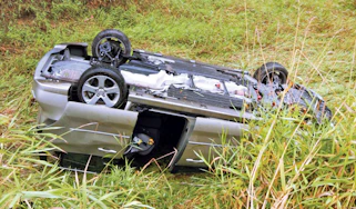 Crashed car