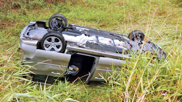 Crashed car