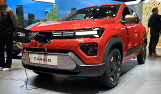 Dacia Spring on Geneva Motor Show stand - front