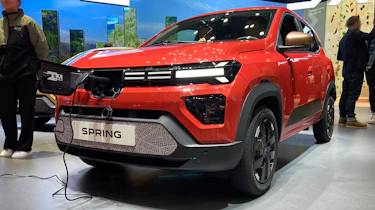 Dacia Spring on Geneva Motor Show stand - front