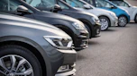 Car dealership forecourt