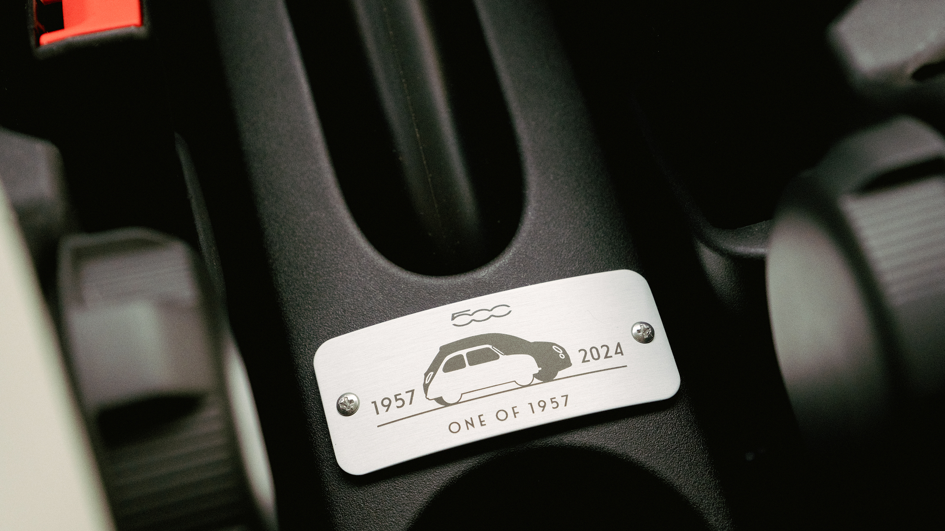Fiat 500 Collezione - interior plaque 